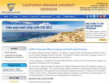 Tablet Screenshot of extension.calmu.edu